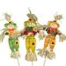 Hamlinson 3pcs Standing Scarecrow Fall Decor Set Small Autumn Harvest Scarecrow Decoration 15.75 Halloween Garden Scarecrows Thanksgiving Decoration for Garden Home Yard Porch