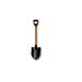 CintBllTer NC-RP14DPY Power Pylon Round Point Shovel with Heavy-Duty 14 Gauge Solid Back Blade and D Grip 27 Solid Handle