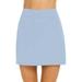 Blue Party Dresses Womens Casual Solid Tennis Skirt Yoga Sport Active Skirt Shorts Skirt Wedding Guest Dresses for Women