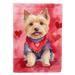 Norwich Terrier My Valentine Garden Flag 11.25 in x 15.5 in