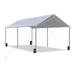 10 X20 Heavy Duty Car Canopy with Reinforced Steel Cables Outdoor Car Shelter Upgraded Carport with 6 Legs Galvanized Tube and 3 Reinforced Steel Cables Use in Garage Patio Blue and White Stripes