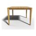 Cateline 39-inch Square Teak Outdoor Dining Table with Umbrella Hole