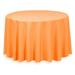 Inch Round Polyester Tablecloths For Circular Table Cover For Wedding Buffet Table Parties Holiday Dinner (1 Orange)