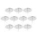 10pcs Fixing Holder Metal Wreath Fixator Tealight Fixator Clips Stand Ornament for Home Shop Silver