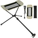 CNKOO Camping Chair Foot Rest Portable Folding Leg Camping Footrest Heavy Duty Attachable Camp Footrest Retractable Camping Footrest