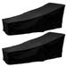 CNKOO 2 Pcs Outdoor Chaise Lounge Chair Cover Waterproof Patio Furniture Pool Lounge Chair Covers Protector Heavy Duty Premium 82â€�Lx30â€�Wx31â€�H (Black)