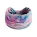 IDALL Headbands for Women Hair Accessories Women Casual Tie Dye Rainbow Color Widening Yoga Hairband Sports Elastic Sweat Absorbing Headband Skincare Headband Makeup Headband Blue