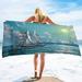 Beach Towels Sailboat Oversize Beach Towel Towels Stripe Blue Cool Travel Pool Towel Quick Dry Swimming Pool Towel Camping Towel