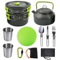 Deagia Hot Selling Clearance 10Pc Outdoor Portable Camping Pot 1-2 People Picnic Barbecue Tableware Pot Camping Tools