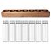 Coffee Bean Vial Refillable Food Storage Container Show Rack Glass Beans Clear Bottle Test Tube Seal