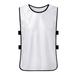 Scrimmage Training Vest Mercerized Cotton Team Training Practice Vest for Outdoor Sports Soccer Football Basketball Volleyball White Adult