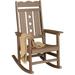 Rocking Chair Outdoor Patio Rocker Chair with High Back All Weather Resistant Poly Lumber Porch Rocker 400Lbs Support Rocking Chairs for Outdoor Indoor Patio Lawn Garden