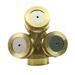 3 Holes Adjustable Brass Spray Misting Irrigation Nozzle Gardening Sprinklers