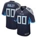 Men's Nike Calvin Ridley Navy Tennessee Titans Game Player Jersey