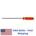 Screwdriver Pro Cabinet Flat Tip Chrome Vanadium Steel Width: 1/8 x 3mm.