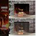 Fireplace Mesh Screen Curtain 2 Packs Spark Guard Mesh Metal Fire Screen Panel with Pulls for Home Fireplace 19 Inch