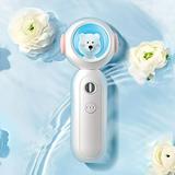 CELNNCOE Handheld Facial Sprayï¼ŒBear Rechargeable Portable Negative Humidifier Water Supply Instrument Face Massager White