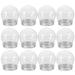 ARTEA 12Pcs Light Bulb Candy Container Sweets Bottle Multi-functional DIY Snow Globe Water Globe