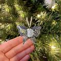 TAIAOJING Christmas Decorations Butterfly Pendants Christmas Trees Butterfly Christmas Ornaments A Gift Commemorating Love Commemorating The Loss Of Loved Ones Christmas Tree Decorations