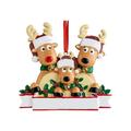 Personalized Reindeer Family Pendant Christmas Tee Hanging Decoration Family Christmas Gift