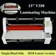 Miumaeov Laminating Machine 220V Multi-functional Laminating Machine 13 350mm Hot and Cold Roll Laminating Machine Single and Double Laminating Machine Durable