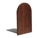 Black Walnut Bookends Book Supports Rack Magazines Organizer Stand for Office and School - Round Head