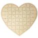 QIIBURR Double Heart Wood Puzzle Wedding Guestbook Wedding Guestbook Creative Unique Personalized Wedding Guestbook Puzzle