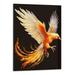 Chilfamy Fire Phoenix Poster Phoenix Bird Canvas Wall Art Classic Burning Phoenix Dragon Poster Animal Prints Wall Decor for Room Aesthetic Bedroom Living Room Home Decor Gift 16x20 Inch Gray