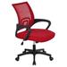 MOWENTA Executive Office Chair Ergonomic Desk Chair Computer Task Chair Mesh Chair with Armrests and Lumbar Support for Home Office Conference Study Room Red