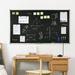 SKYSHALO Magnetic Whiteboard Dry Erase Board 40 x 70 Wall Mounted Black Surface