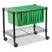 MOWENTA ALEFW601424BL Single-Tier Rolling File Cart 24W x 14D x 21H Black