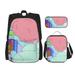 The second best hospital in the galaxy 3pcs Kids Game Backpack Unisex Universal School Bag with Insulated Lunch Bag Tote And Pencil Case Box Pouch