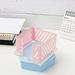 Office Memo Holders Notepad Holder 3.5 x 3.5Inch Memo Pad Cube Dispenser Acrylic Base Pink Metal Mesh Sticky Note Holder for Desk Home Office Suppliesâ€¦