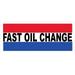 X 72 Vinyl Business Advertising Banner - Fast Oil Change