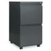 MOWENTA ALEPBFFCH 14.96 in. x 19.29 in. x 27.75 in. 2-Drawer File Pedestal with Full-Length Pull - Charcoal