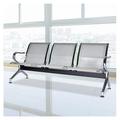 MOWENTA Waiting Room Chairs - Silver Reception Chairs Waiting Room Bench for Clinic 3 Seat Office Guest Chairs Lobby Furniture for Hospital Salon Bank Airport