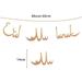 Aufmer 1 Pcs Ramadan Mubarak Banner Decoration Shining Star Lantern Ramadan Garland Sign Eid Mubarak Banner Hanging Swirls Streamer Bunting Banner For Mantle Fireâœ¿Latest upgrade