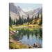 Chilfamy Wall Posters Cannon Lake Landscape Posters Modern Oil Art Canvas Prints Wall Decorations Murals Canvas Painting Wall Art Poster for Bedroom Living Room Decor 16x20 Inch