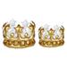 2pcs King Birthday Party Tiara Hat King Costume Accessory for Photo Props Birthday Costume Party Supplies