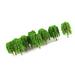 Gratying 25 Pcs Scenery Landscape Train Model Willow Trees Scale 1/150 Light Green