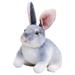 Darzheoy Rabbit Plush Toy Simulation Rabbit Doll Standing Long Ear Bunny Plush Doll Stuffed Animal Toy Kids Present for Babies Bed Nursery Room Decor 6 x 8