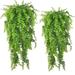 8Pcs Artificial Drooping Plant Artificial Fern Artificial Hanging Plants Fake Green Drooping Plant Hanging Fern Artificial Plant Decor Indoor Outdoor Wall Arch Garden