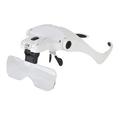 Jewelers Loupe Magnifier Jewelers Magnifying Glass Jeweled Headband Hands Free Magnifying Glass LED Jewelry Magnifying Glasses Replace Jewelry White