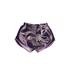 Nike Athletic Shorts: Purple Print Activewear - Women's Size Medium