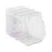 Interlocking Storage Container with Lid Clear Plastic