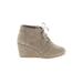 TOMS Wedges: Gray Solid Shoes - Women's Size 5 - Round Toe