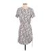 Parker Casual Dress - Wrap: White Paisley Dresses - Women's Size Small