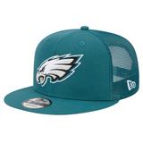 Men's New Era Midnight Green Philadelphia Eagles Main Trucker 9FIFTY Snapback Hat