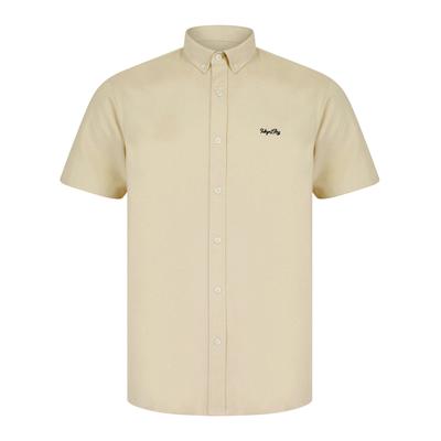Shirts Elbury 3 Short Sleeve Cotton Twill Shirt in French Oak / L - Tokyo Laundry