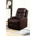 Studio Leather Recliner With Drink Holders Sofa Armchair